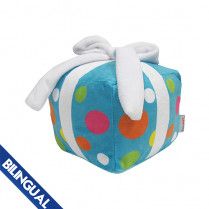 Foufoubrands Birthday Present Plush Dog Toy Blue