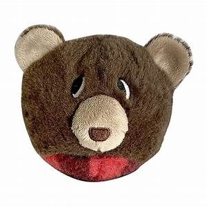 Foufoubrands Boris The Grizzly Bear Spiker Brown Bear 2-In-1 Dog Toy