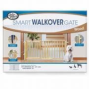 Four Paws Walkover Wood Gate With Door