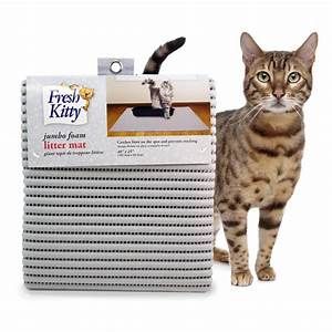 Fresh Kitty Foam Litter Mat Grey 40 X 20 inch