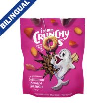 Fromm Crunchy O&#39;s Slammon&#39; Smoked Salmon Multigrain Dog Treats 26 oz