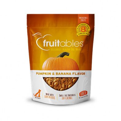 Fruitables Pumpkin &amp; Banana Flavor Dog Treat 12 Oz