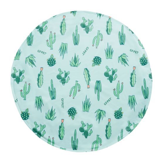 Gf Pet Ice Mat Round Aqua Cactus Dog 80cm
