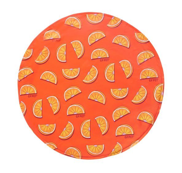 Gf Pet Ice Mat Round Orange Slices Dog 80cm