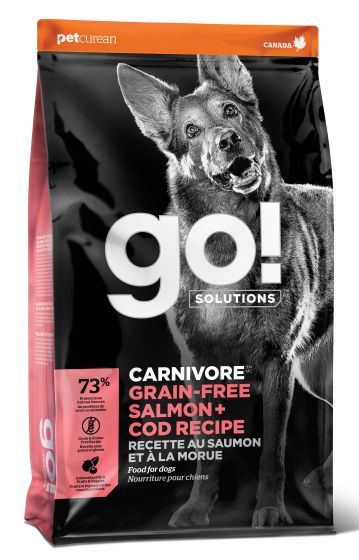 Go! Carnivore Grain Free Salmon + Cod Recipe Dog 22Lb