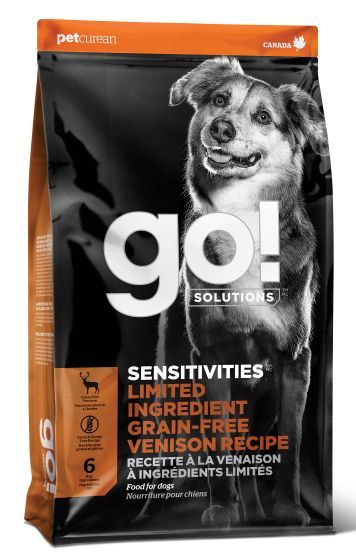 Go! Sensitivities Limited Ingredient Grain Free Venison Recipe Dog Food 22 lb
