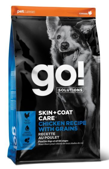 Go! Solutions Skin and Coat Care for Dogs Chicken Recipe with Grains 12 Lb
