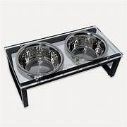 Goo-eez Acrylic &amp; Iron Double Feeder with Stainless Steel Bowls Large