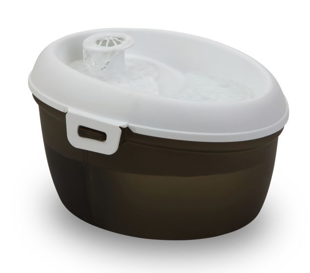 H20 Drinking Fountain for Cats Black and White 1.2 L Capacity