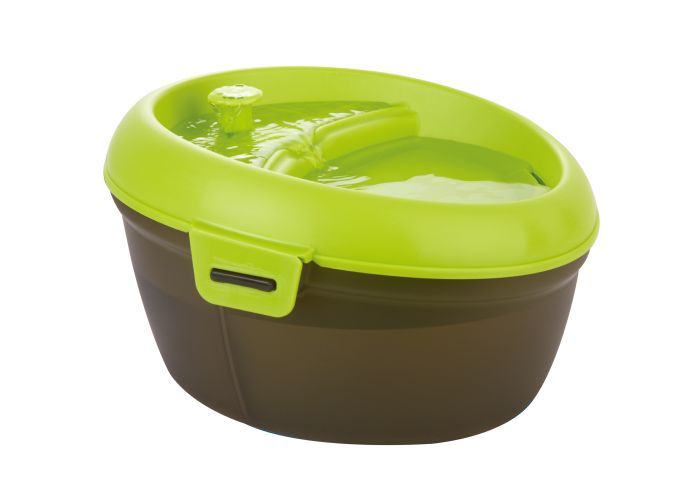H20 Drinking Fountain for Dogs Black and Green 6 L Capacity