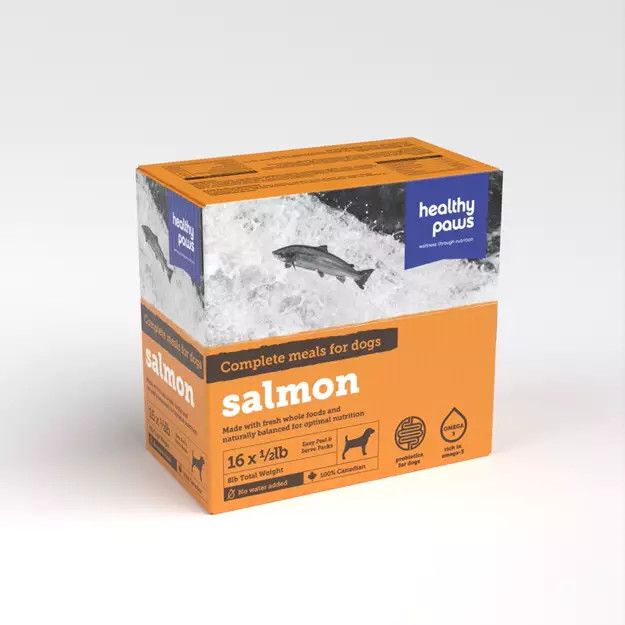 Healthy Paws Canine Complete Dinner Salmon 16 x 1/2lb