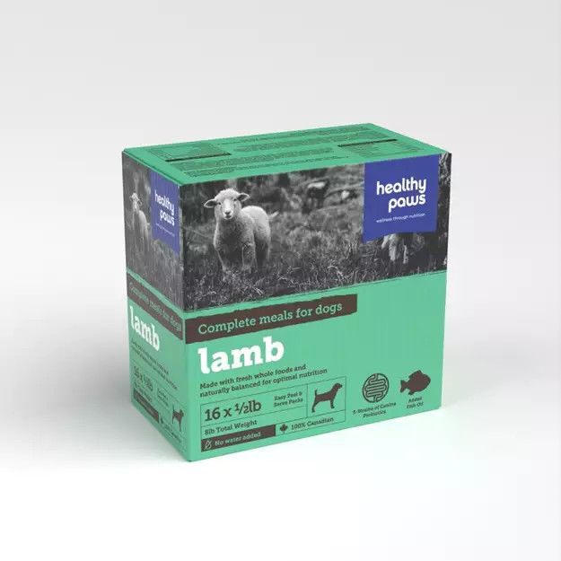 Healthy Paws Canine Dinner Lamb 16 x 1/2lb