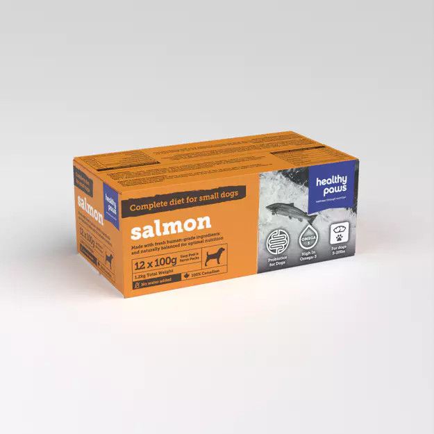 Healthy Paws Complete Dinner Small Dog Salmon 12 x 100g