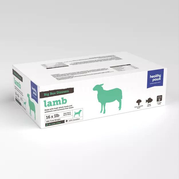 Healthy Paws Big Box Dinner Lamb 16 x 1 lb