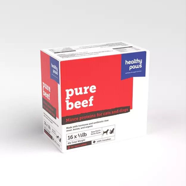 Healthy Paws Pure Mince Beef &amp; Organ 16 x 8oz