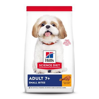 Hill&#39;s Science Diet Canine Adult 7+ Small Bites Chicken, Barley &amp; Brown Rice 33 lb