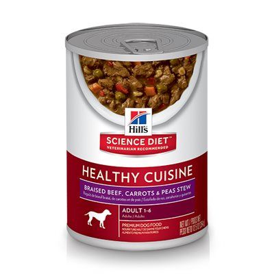 Hill&#39;s Science Diet Canine Adult Healthy Cuisine with Beef, Carrots &amp; Peas 12.5 oz