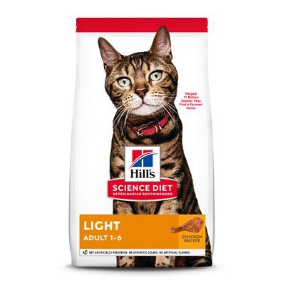 Hill&#39;s Science Diet Feline Adult Light 7 lb
