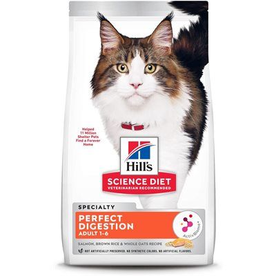 Hill&#39;s Science Diet Feline Adult Perfect Digestion Salmon 6 lb