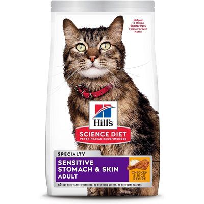Hill&#39;s Science Diet Feline Adult Sensitive Stomach &amp; Skin 15.5Lb