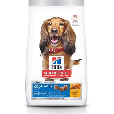 Hill&#39;s Science Diet Oral Care Dog Chicken Rice &amp; Barley 4LB