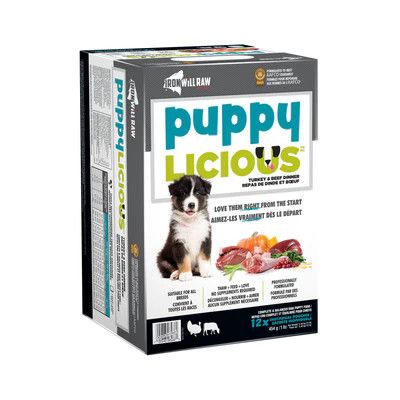 Iron Will Raw Puppylicious Turkey &amp; Beef Dinner 12 lb