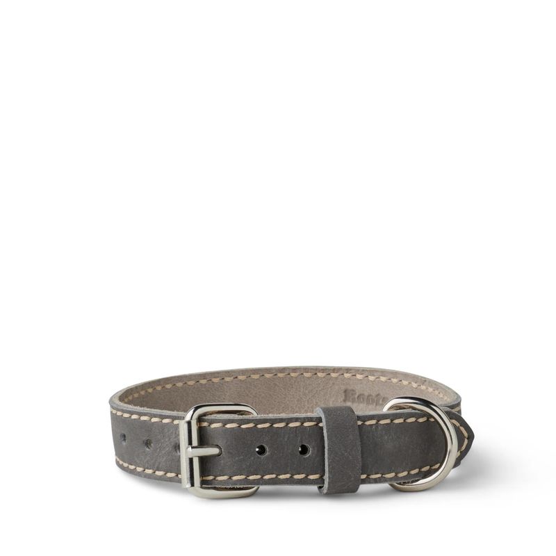 Lacets Leather Collar Grey 3/4X18Inch