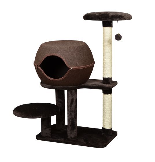 Bud&#39;Z - 3 Level Cat Tree with Hiding Place - 58 cm x 38 cm x 96cm