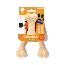 BetterBone Hard Density Natural Beef Super Durable All-Natural Dog Chew for Strong &amp; Aggressive Chewers Small