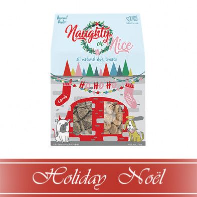Spunky Pup Holiday Naughty or Nice? Carob &amp; Peanut Butter Flavored Dog Treats 7oz