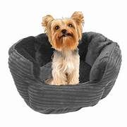 Bud&#39;Z Corduroy Cuddler Grey Bed 35 X23