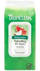 TropiClean Watermelon Refreshing  2-in1 Wipes 100ct