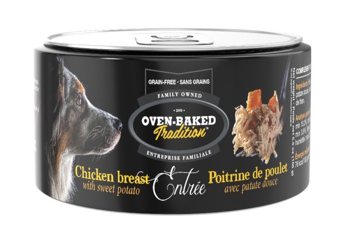 Oven Baked Tradition Chicken Breast Entrée With Sweet Potato Dog 5.5oz