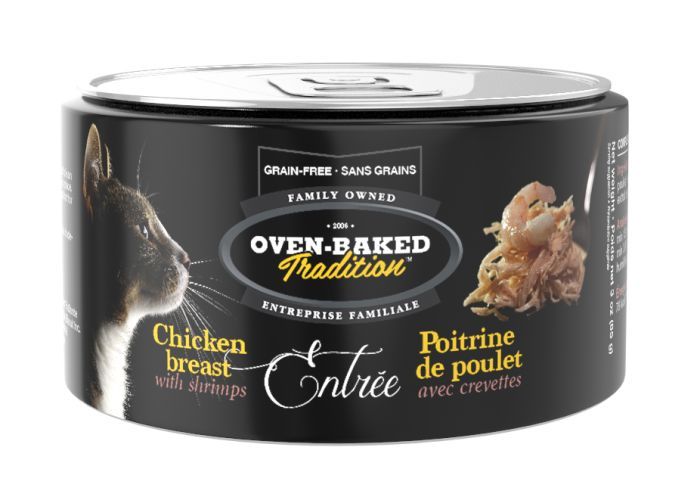 Oven Baked Tradition Chicken Breast Entrée With Shrimps Cat 3oz