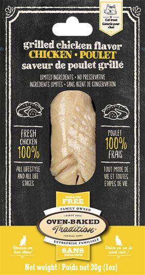 Oven Baked Tradition Chicken And Grilled Chicken Flavour Fillet Treats Cat 30G