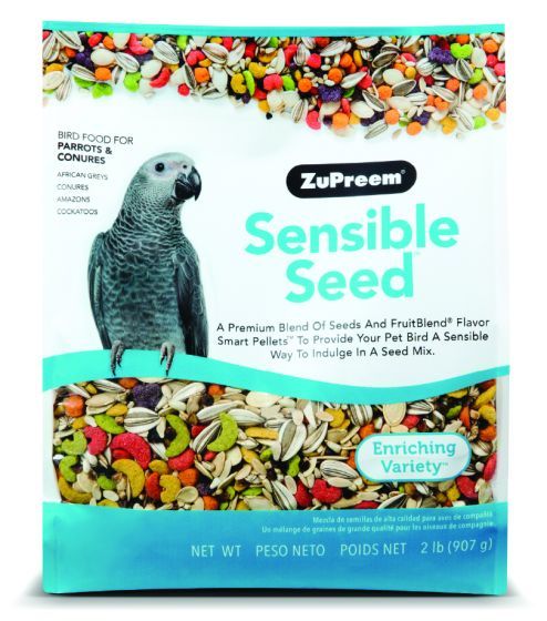 ZuPreem "Sensible Seed" Food For Conure, Small Cockatoos &amp; Other Medium To Large Parrot 2lbs