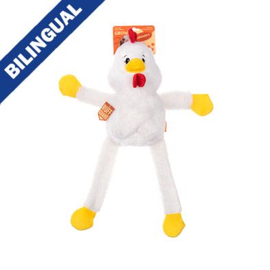 Growl Pulldozers Chuck the Chicken Dog Toy