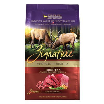 Zignature Limited Ingredient Grain Free Venison Dog Food 4 LB
