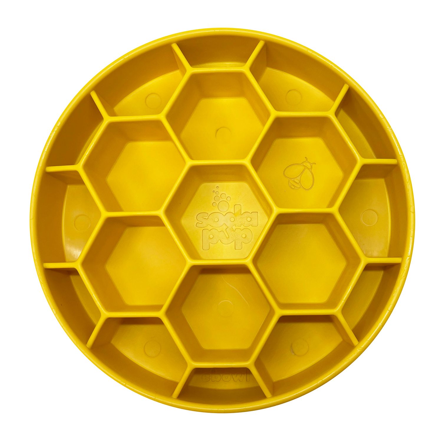 SodaPup E-Bowl Honeycomb Yellow