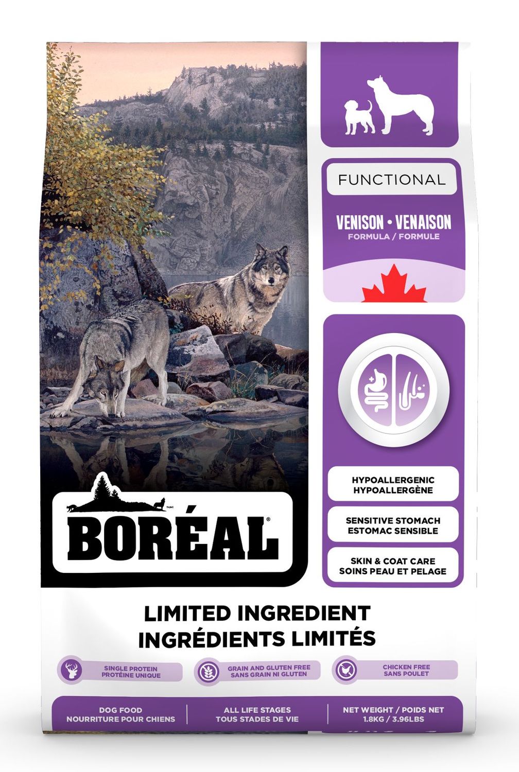 Boreal Functional Limited Ingredients All Breeds Venison Dog 10kg