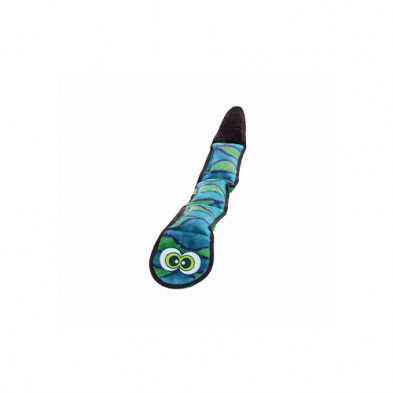 Outward Hound Invincibles Snake 3 Squeakers Green Dog Toy 24&quot;