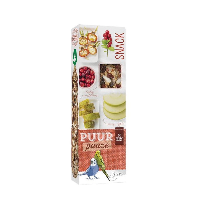 PUUR Stick Parakeet Apple/Rosehip - 2 Sticks