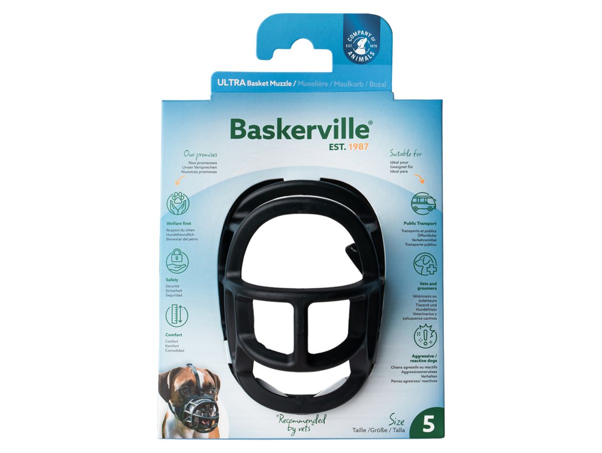 BaskerVille Ultra Moldable Muzzle size 5