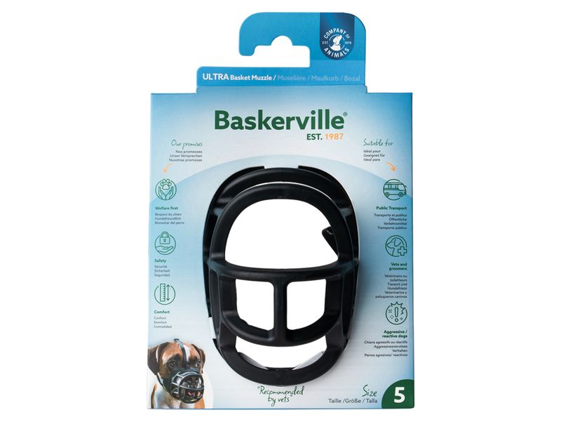 BaskerVille Ultra Moldable Muzzle size 5