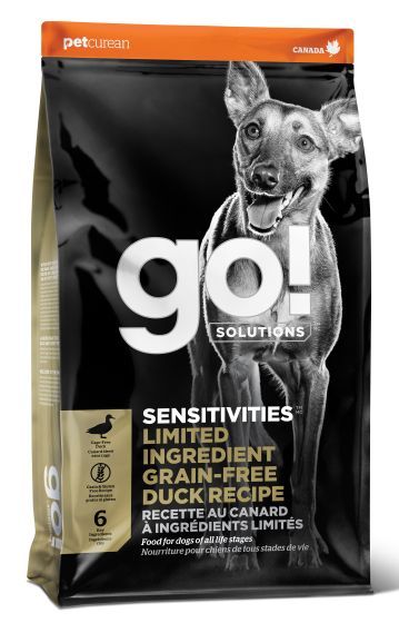 Go Sensitivities Lid Grain Free Duck Dog 12lb