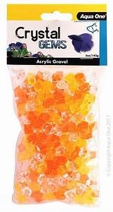 Aqua One Crystal Gems Acrylic Gravel Sunset 5Oz