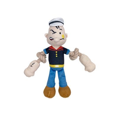 Multipet Popeye With Rope Arms Dog Toy
