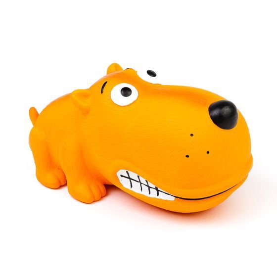 Bud-Z Latex Big Snout Dog Yellow Dog 7in