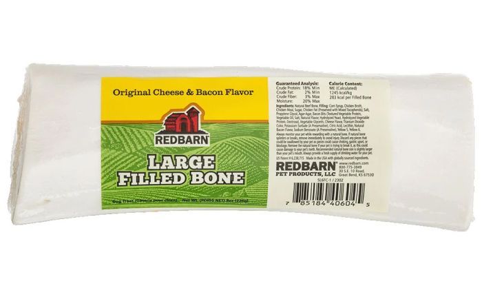 Redbarn Filled Bone Cheese &amp; Bacon Large