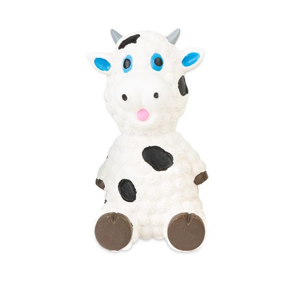 Bud&#39;z Latex Sheep Squeaker White 3.5 in